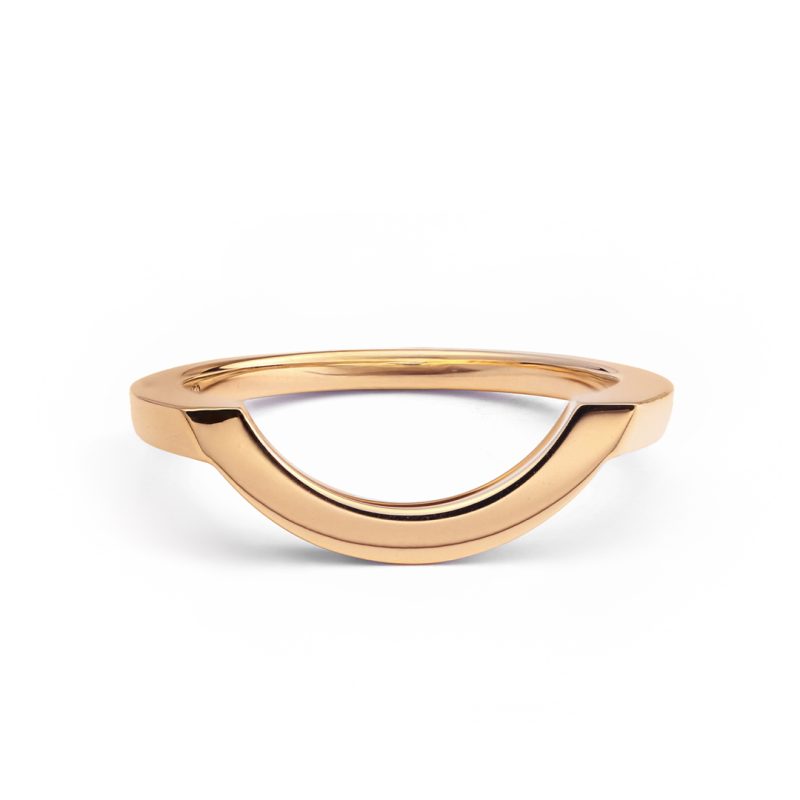 Ring Intrépide grand arc - 18k rose gold
