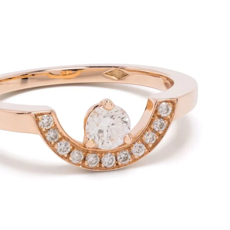 Bague_Intrepide_petit_arc_0.25ct_pavee_-_Or_rose_18k_-_diamant_ethique_-_Loyale_Paris_-_2