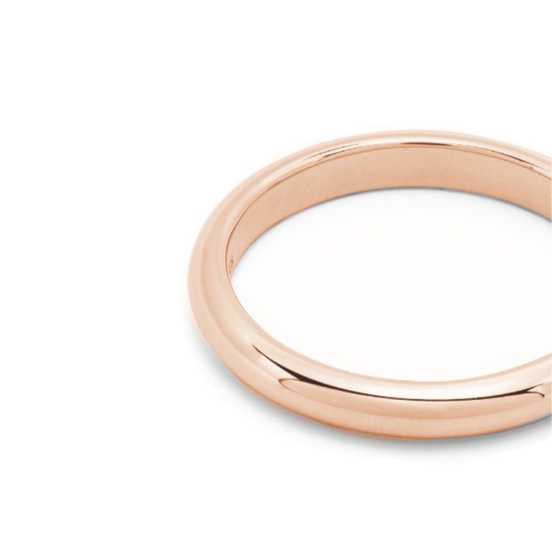 Union ring Absolu.e Half-band 3mm - 18k rose gold 4