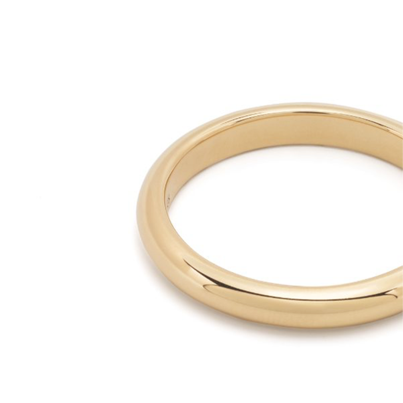 Union ring Absolu.e Half-band 3mm - 18k yellow gold 3