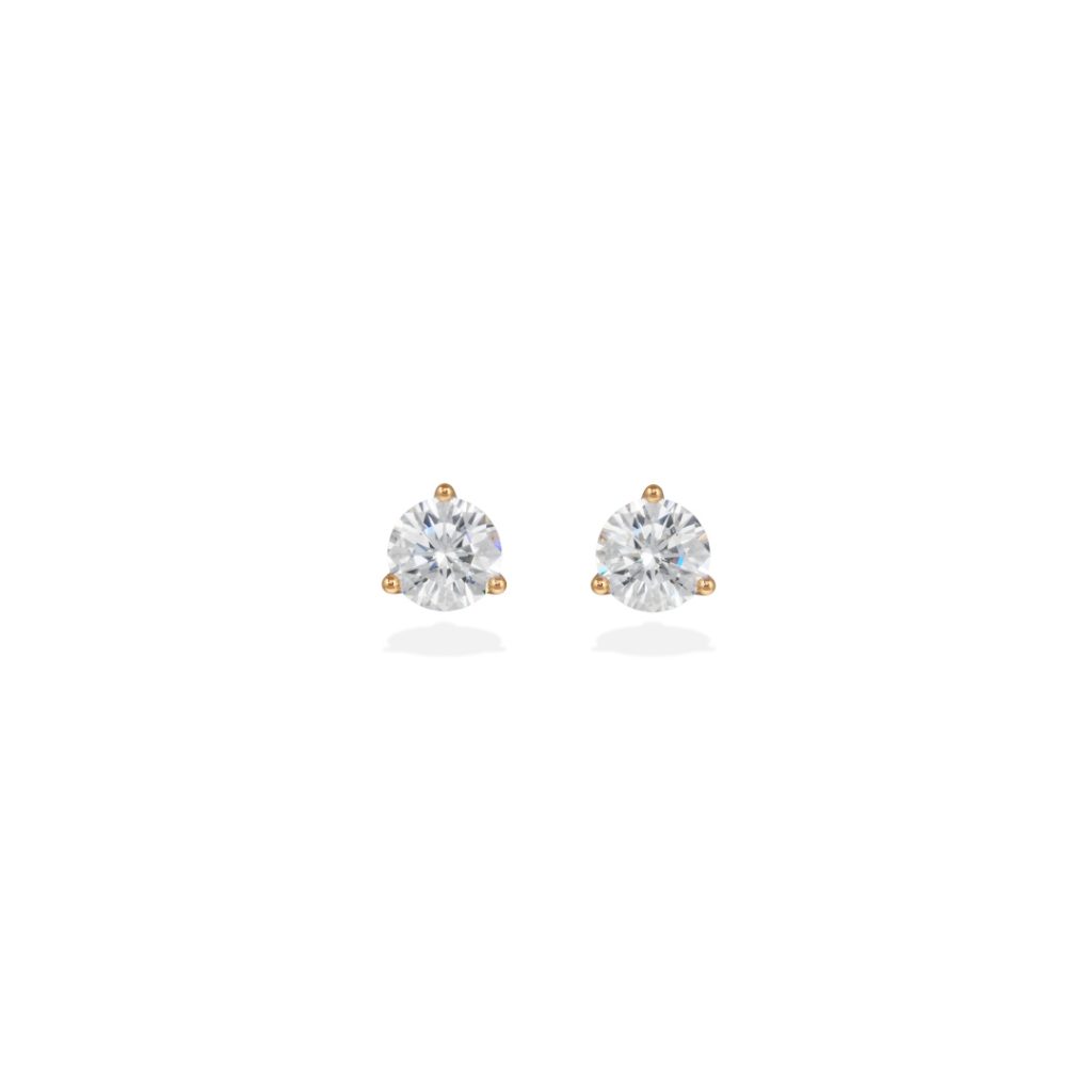 Earrings Pur.e 0.25ct x2 - 18k yellow gold