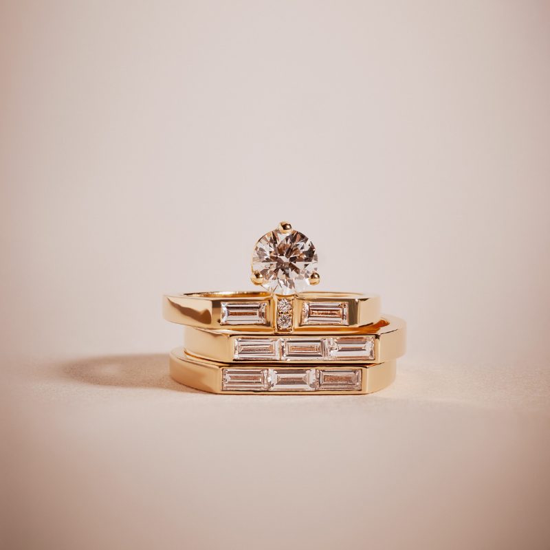 Solitaire_Uraeus_0.7ct_pave_baguette_-_Or_jaune_18k_-_diamant_ethique_-_Loyale_Paris_-_4